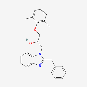 1-(2-benzyl-1H-benzimidazol-1-yl)-3-(2,6-dimethylphenoxy)propan-2-ol