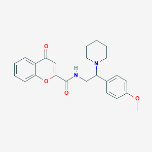 N-[2-(4-methoxyphenyl)-2-(piperidin-1-yl)ethyl]-4-oxo-4H-chromene-2-carboxamide