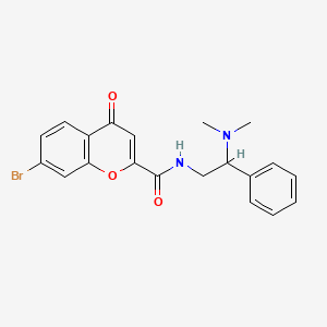 7-bromo-N-[2-(dimethylamino)-2-phenylethyl]-4-oxo-4H-chromene-2-carboxamide