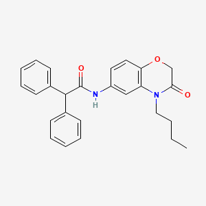 N-(4-butyl-3-oxo-3,4-dihydro-2H-1,4-benzoxazin-6-yl)-2,2-diphenylacetamide