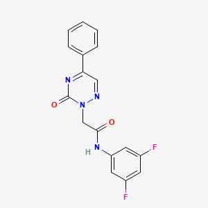 N-(3,5-difluorophenyl)-2-(3-oxo-5-phenyl-1,2,4-triazin-2(3H)-yl)acetamide