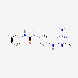 1-(4-{[6-(Dimethylamino)-2-methylpyrimidin-4-YL]amino}phenyl)-3-(3,5-dimethylphenyl)urea