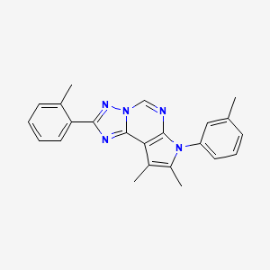 8,9-dimethyl-2-(2-methylphenyl)-7-(3-methylphenyl)-7H-pyrrolo[3,2-e][1,2,4]triazolo[1,5-c]pyrimidine