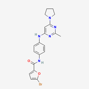 5-Bromo-N-(4-{[2-methyl-6-(pyrrolidin-1-YL)pyrimidin-4-YL]amino}phenyl)furan-2-carboxamide