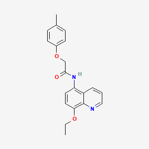 molecular formula C20H20N2O3 B11321632 N-(8-ethoxyquinolin-5-yl)-2-(4-methylphenoxy)acetamide 