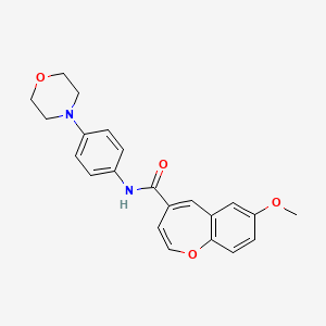 7-methoxy-N-[4-(morpholin-4-yl)phenyl]-1-benzoxepine-4-carboxamide