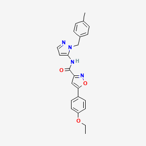 5-(4-ethoxyphenyl)-N-[1-(4-methylbenzyl)-1H-pyrazol-5-yl]-1,2-oxazole-3-carboxamide