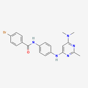 4-bromo-N-(4-{[6-(dimethylamino)-2-methylpyrimidin-4-yl]amino}phenyl)benzamide