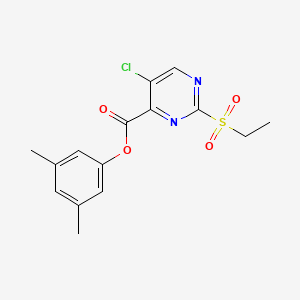 3,5-Dimethylphenyl 5-chloro-2-(ethylsulfonyl)pyrimidine-4-carboxylate