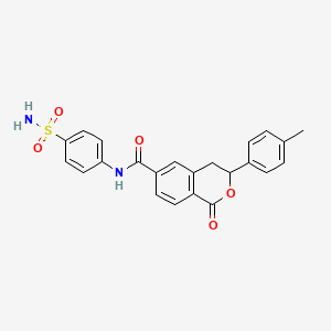 3-(4-methylphenyl)-1-oxo-N-(4-sulfamoylphenyl)-3,4-dihydro-1H-isochromene-6-carboxamide