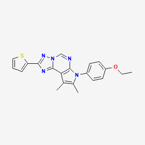 4-[8,9-Dimethyl-2-(2-thienyl)-7H-pyrrolo[3,2-E][1,2,4]triazolo[1,5-C]pyrimidin-7-YL]phenyl ethyl ether