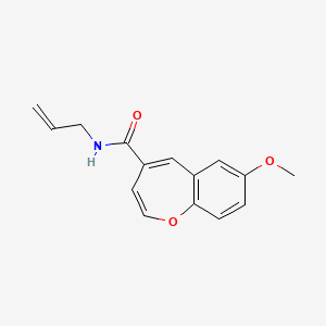 7-methoxy-N-(prop-2-en-1-yl)-1-benzoxepine-4-carboxamide