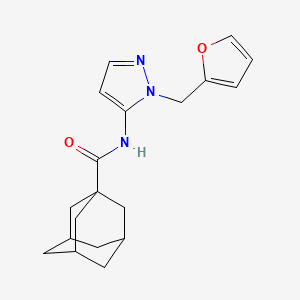 N-[1-(2-furylmethyl)-1H-pyrazol-5-yl]-1-adamantanecarboxamide