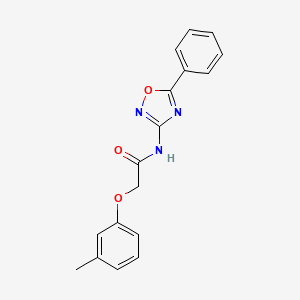 2-(3-methylphenoxy)-N-(5-phenyl-1,2,4-oxadiazol-3-yl)acetamide