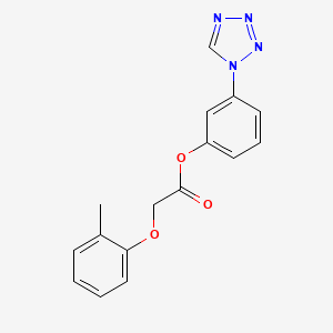 molecular formula C16H14N4O3 B11321878 3-(1H-tetrazol-1-yl)phenyl (2-methylphenoxy)acetate 