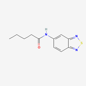 molecular formula C11H13N3OS B11321919 N-(2,1,3-benzothiadiazol-5-yl)pentanamide 