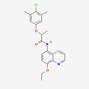 2-(4-chloro-3,5-dimethylphenoxy)-N-(8-ethoxyquinolin-5-yl)propanamide