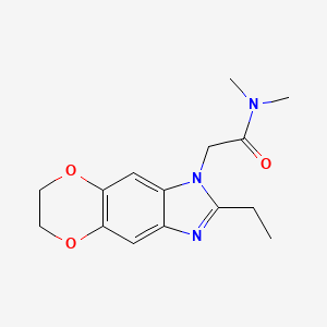 2-(2-ethyl-6,7-dihydro-1H-[1,4]dioxino[2,3-f]benzimidazol-1-yl)-N,N-dimethylacetamide