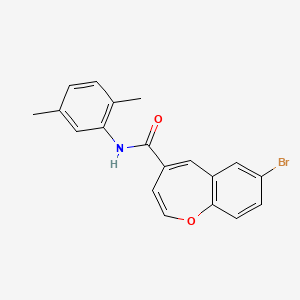 7-bromo-N-(2,5-dimethylphenyl)-1-benzoxepine-4-carboxamide