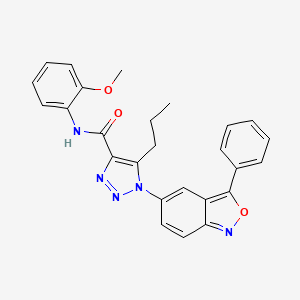 N-(2-methoxyphenyl)-1-(3-phenyl-2,1-benzoxazol-5-yl)-5-propyl-1H-1,2,3-triazole-4-carboxamide