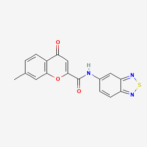 N-(2,1,3-benzothiadiazol-5-yl)-7-methyl-4-oxo-4H-chromene-2-carboxamide