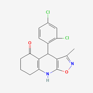 4-(2,4-Dichlorophenyl)-3-methyl-4,6,7,8-tetrahydro[1,2]oxazolo[5,4-b]quinolin-5-ol