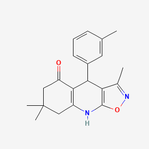 3,7,7-trimethyl-4-(3-methylphenyl)-4,7,8,9-tetrahydro[1,2]oxazolo[5,4-b]quinolin-5(6H)-one