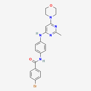 4-bromo-N-(4-((2-methyl-6-morpholinopyrimidin-4-yl)amino)phenyl)benzamide