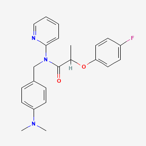 N-[4-(dimethylamino)benzyl]-2-(4-fluorophenoxy)-N-(pyridin-2-yl)propanamide