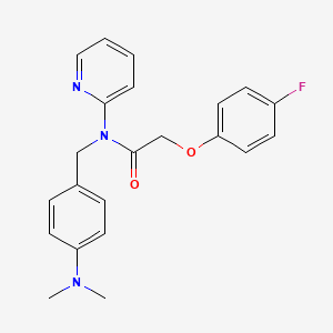 N-[4-(dimethylamino)benzyl]-2-(4-fluorophenoxy)-N-(pyridin-2-yl)acetamide