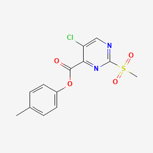 4-Methylphenyl 5-chloro-2-(methylsulfonyl)pyrimidine-4-carboxylate