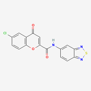 N-(2,1,3-benzothiadiazol-5-yl)-6-chloro-4-oxo-4H-chromene-2-carboxamide