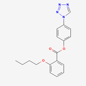 4-(1H-tetrazol-1-yl)phenyl 2-butoxybenzoate