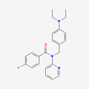 N-[4-(diethylamino)benzyl]-4-fluoro-N-(pyridin-2-yl)benzamide