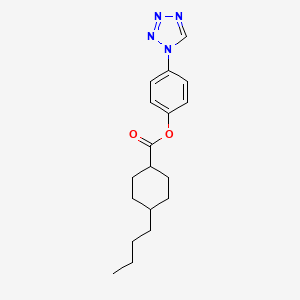 molecular formula C18H24N4O2 B11322297 4-(1H-tetrazol-1-yl)phenyl 4-butylcyclohexanecarboxylate 