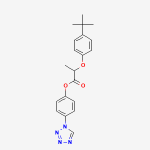 4-(1H-tetrazol-1-yl)phenyl 2-(4-tert-butylphenoxy)propanoate