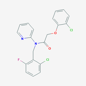 N-(2-chloro-6-fluorobenzyl)-2-(2-chlorophenoxy)-N-(pyridin-2-yl)acetamide