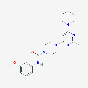 N-(3-Methoxyphenyl)-4-[2-methyl-6-(piperidin-1-YL)pyrimidin-4-YL]piperazine-1-carboxamide