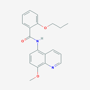 N-(8-methoxyquinolin-5-yl)-2-propoxybenzamide