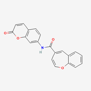 N-(2-oxo-2H-chromen-7-yl)-1-benzoxepine-4-carboxamide