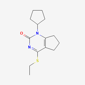 1-cyclopentyl-4-(ethylsulfanyl)-1,5,6,7-tetrahydro-2H-cyclopenta[d]pyrimidin-2-one