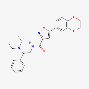 N-[2-(diethylamino)-2-phenylethyl]-5-(2,3-dihydro-1,4-benzodioxin-6-yl)-1,2-oxazole-3-carboxamide