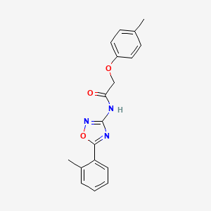 2-(4-methylphenoxy)-N-[5-(2-methylphenyl)-1,2,4-oxadiazol-3-yl]acetamide