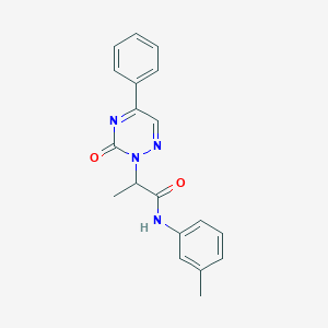 N-(3-methylphenyl)-2-(3-oxo-5-phenyl-1,2,4-triazin-2(3H)-yl)propanamide