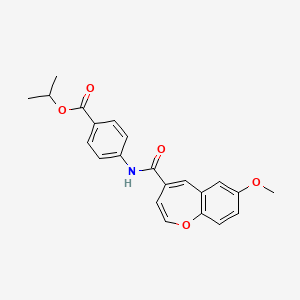 Propan-2-yl 4-{[(7-methoxy-1-benzoxepin-4-yl)carbonyl]amino}benzoate