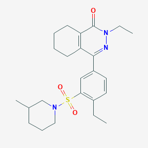 2-ethyl-4-{4-ethyl-3-[(3-methylpiperidin-1-yl)sulfonyl]phenyl}-5,6,7,8-tetrahydrophthalazin-1(2H)-one