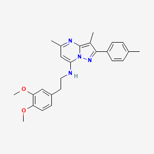 N-[2-(3,4-dimethoxyphenyl)ethyl]-3,5-dimethyl-2-(4-methylphenyl)pyrazolo[1,5-a]pyrimidin-7-amine