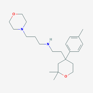 N-{2-[2,2-dimethyl-4-(4-methylphenyl)tetrahydro-2H-pyran-4-yl]ethyl}-3-(morpholin-4-yl)propan-1-amine