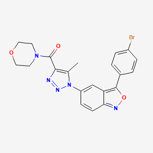 {1-[3-(4-bromophenyl)-2,1-benzoxazol-5-yl]-5-methyl-1H-1,2,3-triazol-4-yl}(morpholin-4-yl)methanone