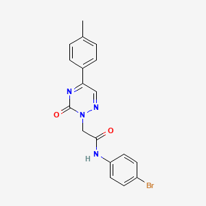 N-(4-bromophenyl)-2-[5-(4-methylphenyl)-3-oxo-1,2,4-triazin-2(3H)-yl]acetamide